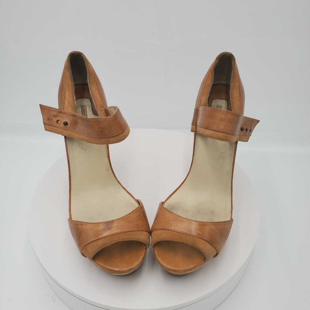 Tan Leather Max Studio Platforms